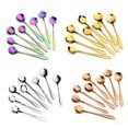 thumbnail image 1 of 8Pcs Flower Stainless Steel Coffee Tea Cup Spoon Teaspoon Kitchen Tool Gift, 1 of 10