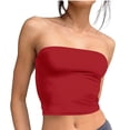 thumbnail image 1 of Timegard Womens Tube Tank Tops Sleeveless Strapless Crop Tops Basic Backless Top Going out Cute Summer Shirts, 1 of 5