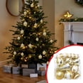 thumbnail image 4 of TopLLC 16 Pcs Christmas Tree Hanging Ornaments Set, Pre-Tied Shatterproof Plastic Assorted Baubles with Rope, Glitter Xmas Tree Decorative Pendants Christmas Decorations for Party Holiday Wedding, 4 of 6