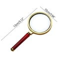 thumbnail image 3 of Yhmxh Kitchen Gadgets Kitchen Essentials 10X Antique Mahogany Handle Magnifier Reading Glass For Reading Kitchen Aid Attachments Kitchen Accessories for Home Kitchen Camping, 3 of 8