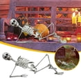 thumbnail image 3 of 70Cm One Eyed Skeleton Prop For Halloween Decor Human Skull Anatomy Model Plastic Black Style A 1Pc A, 3 of 6