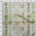thumbnail image 4 of oneOone Cotton Silk Light Green Fabric Check Craft Projects Decor Fabric Printed By The Yard 42 Inch Wide, 4 of 4