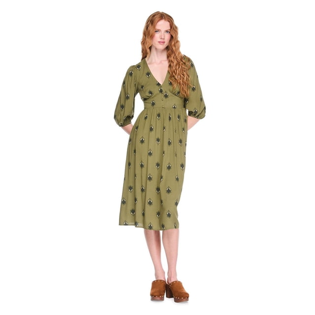 George Women's Peasant Midi Dress
