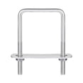 thumbnail image 1 of Unique Bargains Square U-Bolts 2 Sets 52mm Inner Width 80mm Length M6 304 Stainless Steel U Clamp Bolt, 1 of 5