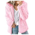 thumbnail image 1 of 2025 Femmes Dames Coupe-Vent Chaud Femmes Manteau en Molleton Veste Hiver Col Rond Veste de Ski pour Femmes Uni Long, 1 of 8