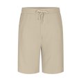 thumbnail image 4 of LSLJS Mens Athletic Shorts with Pockets and Elastic Waistband Quick Dry Cotton Linen Shorts, 4 of 5