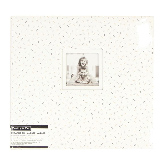 CRAFTY & CO. Scrapbook & Photo Album White, 10 Sheets