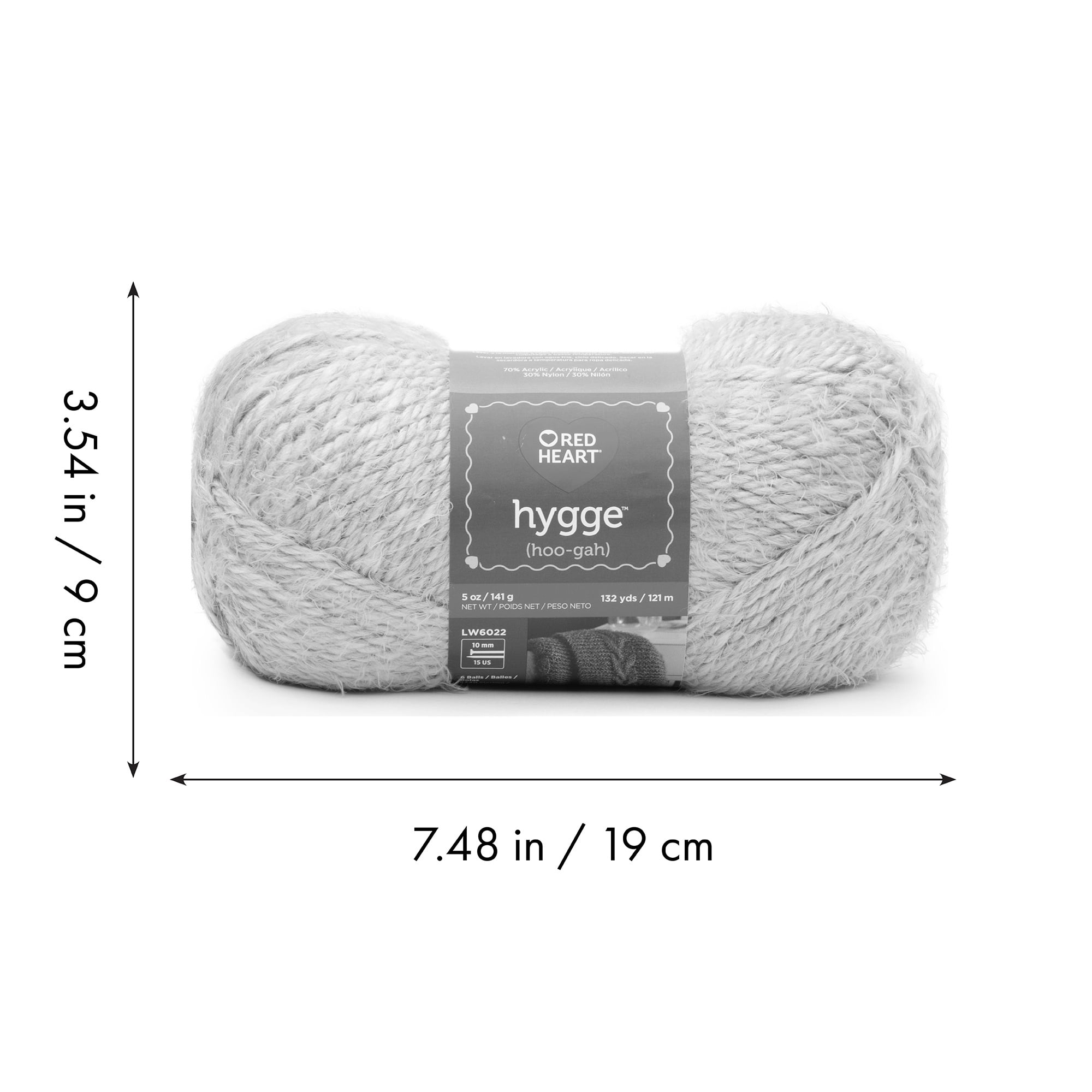 Fil Red Heart® Hygge™, Acrylique-Nylon #5 Encombrant, 5oz/141g, 132 Verges