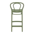 thumbnail image 5 of Compamia Victor Tabouret de Comptoir Contemporain en Résine pour Intérieur et Extérieur - Ensemble de 1, Vert Olive, 5 of 5