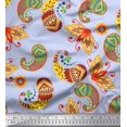 thumbnail image 1 of Soimoi Poly Georgette Fabric Artistic Paisley Printed Craft Fabric by the Yard 52 Inch Wide, 1 of 3