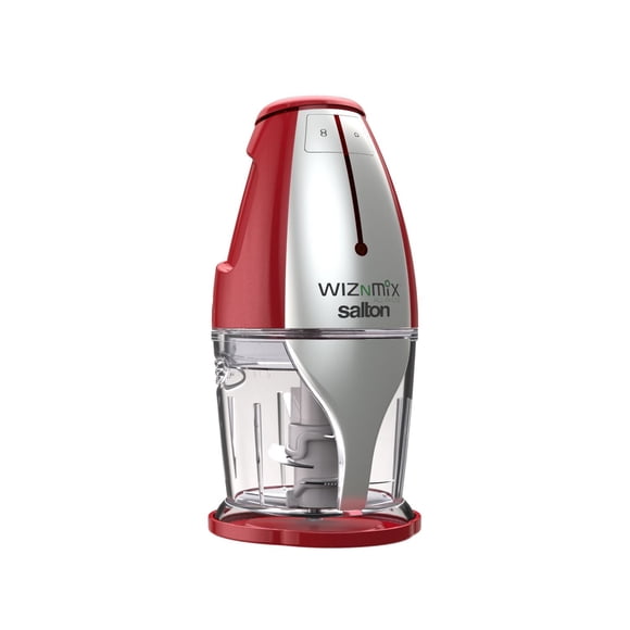 Salton WizNMix All-in-One Food Processor, Chopper & Blender, FP2102RD