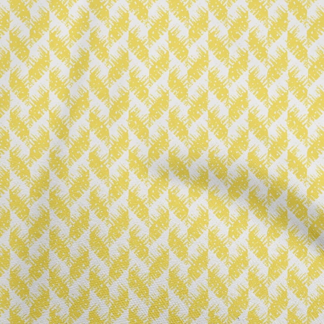 oneOone Cotton Poplin Yellow Fabric Texture Sewing Material Print Fabric By The Yard 56 Inch Wide