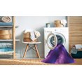 thumbnail image 2 of Ahgly Company Tapis d'Intérieur Lavable en Machine Carré Transitionnel Violet Prune, 8 Pieds Carré, 2 of 7
