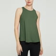 thumbnail image 2 of Timegard Camisoles d'Entraînement pour Femmes Col Rond Chandails de Course Athlétiques Décontractés Couleur Unie Sans Manches, 2 of 7