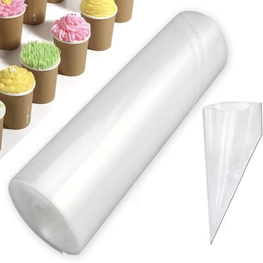 Sacs à Pâtisserie Extra Larges, Sacs à Pâtisserie Antidérapants Épaissis Anti-Éclaboussures, Idéal pour Décorer Gâteaux et Pâtisseries avec Épais Givrage au Beurre, Matériau de Qualité Alimentaire (50 Pcs)