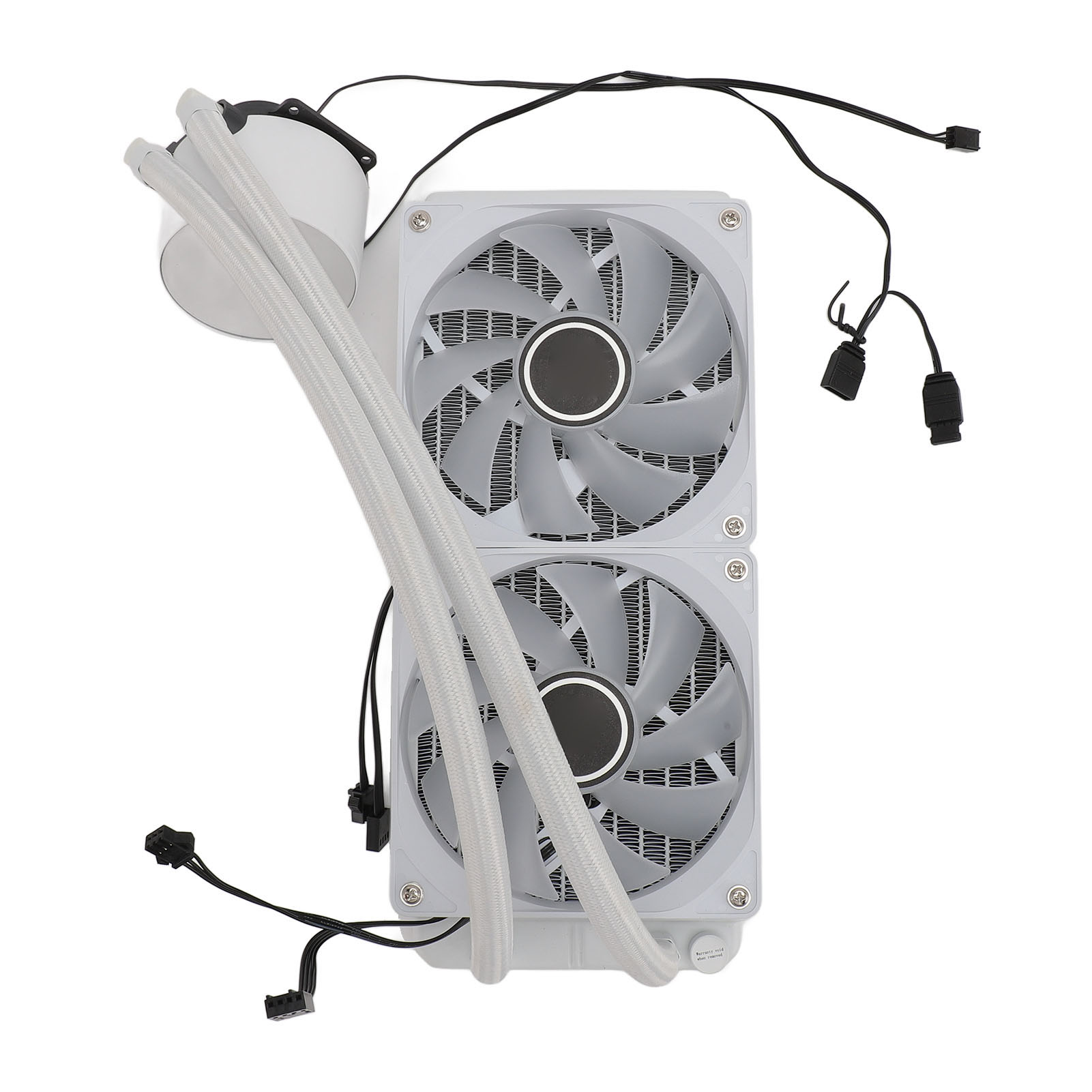 CPU Cooling Fan, Water Cooling CPU Cooler 240mm CPU Cooler, Dual 120mm PWM Fan, ARGB Sync Adjustable for LGA2066 2011 1151 1150 1155 1156 1200 1700
