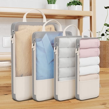 Birdeem Packing Cubes for Suitcases, Packing Cubes for Travel, 4 Piece Travel Compression Packing Cubes Set Space Saving Organizers for Luggage Lightweight Mesh Bags for Effortless Trip Packing