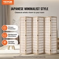 thumbnail image 2 of VEVOR Room Divider Japanese Wall Divider 6 Panel Screen for Room Separation, 2 of 9