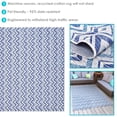 thumbnail image 2 of Sunnydaze Chevron Dreams Outdoor Patio Area Rug in Blue/Gray - 5 Ft. x 7 Ft., 2 of 7