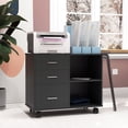 thumbnail image 2 of HOMCOM Printer Stand Mobile Printer Table W/ Storage Wheels White, 2 of 10