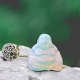 thumbnail image 4 of Birdeem Crystal Carved Laughing Happy Buddha Feng Shui Figurines Wealth, 4 of 12