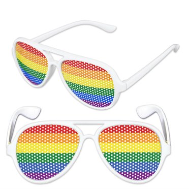 Lunettes à Trou d'Épingle Rainbow, (Lot de 6)