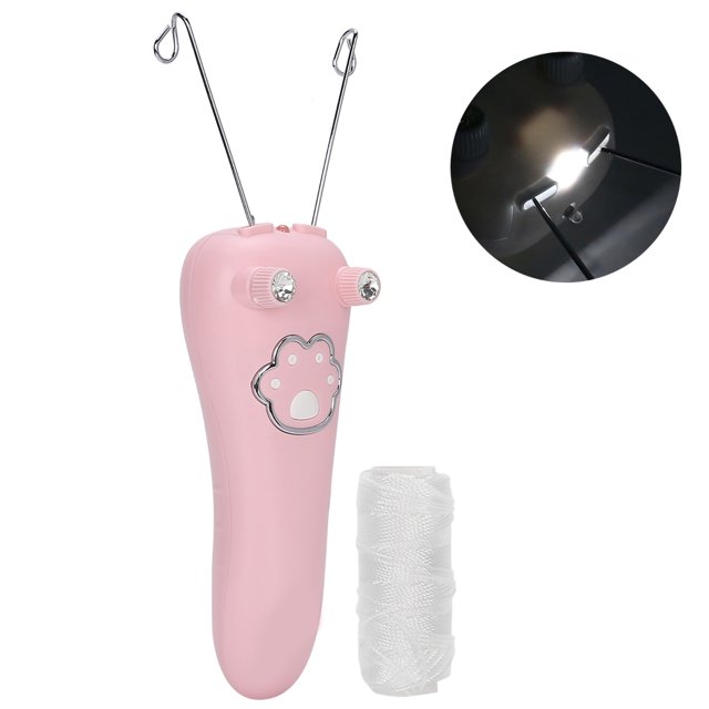 Facial Epilator Cotton, Electric Hair Remover, Electric Cotton Thread Epilator Body Hair Remover Threading Device Physical Removal Tool Facial Hair Remover That Can Remove Facial