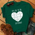 thumbnail image 5 of EQWLJWE Hauts d'Été pour Femmes Hauts pour Femmes Liquidation Mode Femme Imprimé Col Rond Manches Courtes T-Shirt Impression Blouse Ample Hauts, 5 of 5