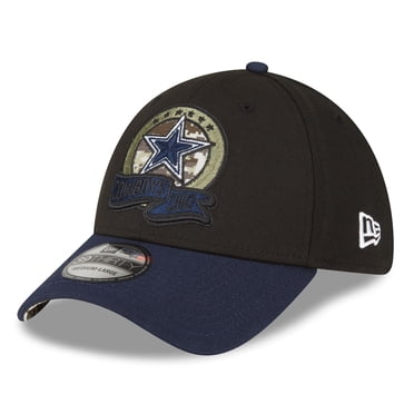 Dallas Cowboys Men's New Era Black/Navy 2022 Salute To Service 39THIRTY Flex Hat