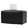 thumbnail image 1 of Leather Tissue Box Cover Holder Square Tissues Case Roll Paper Dispenser, 1 of 9