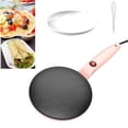 thumbnail image 2 of LOVEVER Electric Crepe Maker Machine  Instant Crepe Maker with Handle  Non-stick Cooking Surface  Handheld Long Handle Portable Breakfast Maker for Pancake Chapati, 2 of 9