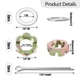 thumbnail image 4 of Trailer Nut Kit Galvanized Sturdy Durable Replacement for Worn Bearing Nuts Secure Boat Axle with 1 Inch Shaft Spindle Washers Cotter Pins Fishing Trailers Stainless Steel 2 Sets, 4 of 7
