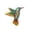 Orange, variant on Outdoor Wall Artmetal Hummingbird Wall Decoration Colorful Birds Art Fence Decorations Metal Birds Outdoor Wall Sculpture Hanging for Garden, Home Decoration, Party Decoration