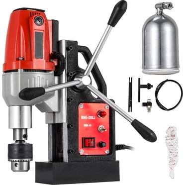 VEVOR Perceuse Magnétique 980W avec Diamètre d'Alésage de 1-1/3 Po (35 mm), Machine de Perceuse Magnétique, Force Magnétique 2700 Lb, Système de Perçage Magnétique, 680 Tr/min, Perceuse Magnétique Électrique Portable