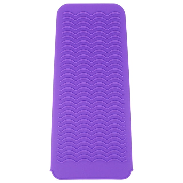 pitrice Curler Silicone Mat Heat Resistant Curling Iron Pouch Hair Straightener Pad Hot Hair Tool, Purple