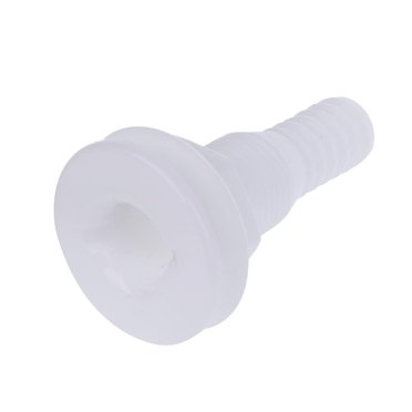 Almencla 3/4" White Plastic Thru-Hull Bilge Pump & Aerator Hose Fitting - Marine/Boat as described