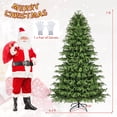 thumbnail image 2 of Costway 7 FT Artificial Christmas Tree with 370 LED Lights, 1090 Branch Tips for Home Party, 2 of 10