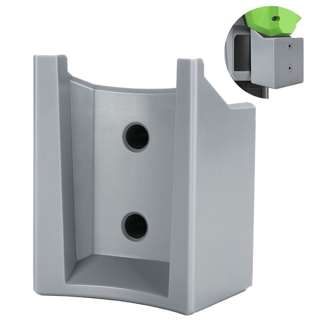 Leaf Blower Storage Rack for Ego 765 Leaf Blower, a grey ABS wall mount holder bracket designed for secure storage of EGO 765 CFM Power+ LB7654 and LB7650 models. Features a durable construction, two mounting holes for easy installation, and a space-saving vertical design. Includes bracket, two screw anchors, and screws.