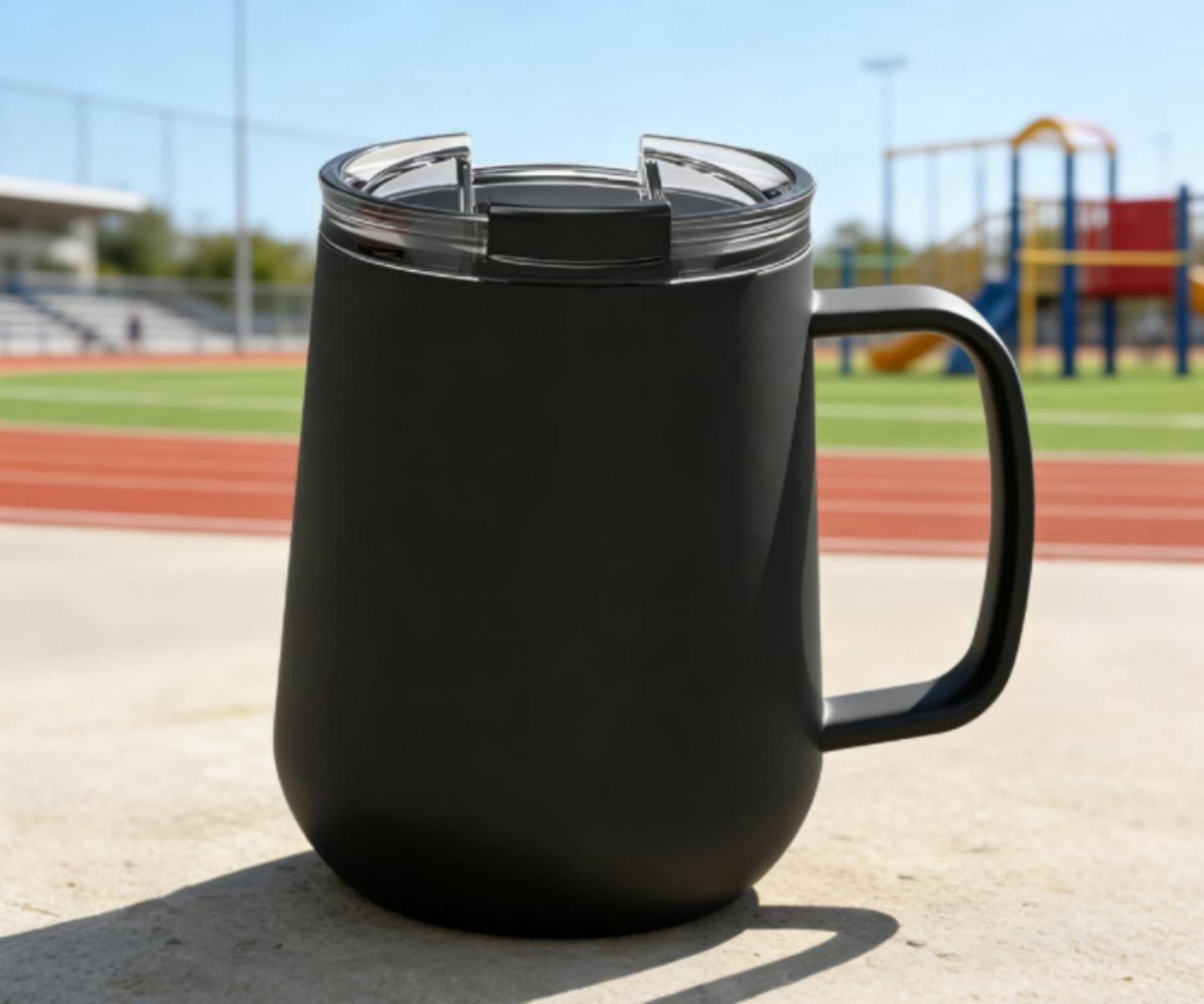 Mainstays 11oz Ms Mug Black SS304 inside + SS201 outside, PP, PCTG,Silicone