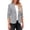 Grey, variant on Moxiu Womens Blazers for Women Suit Jackets Dressy 3/4 Sleeve Slim Fit Blazer Business Casual Office Outfits for Work 2025 Black,S