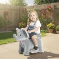 thumbnail image 2 of Qaba 6V Kids Ride on Toy Elephant, Battery Powered Ride on Horse with Music, 2 of 10