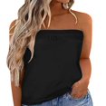 thumbnail image 1 of CHUANK Blouse d'Été Sans Bretelles à Imprimé Léopard pour Femmes, 1 of 2