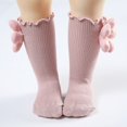 thumbnail image 3 of B91xZ Girls Plain Cuff Socks Infant Cute Cotton Baby Socks,Pink Small, 3 of 5