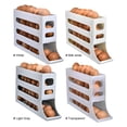 thumbnail image 4 of Egg Holder, 4 Tier Rolling Egg Holder Dispenser, Food Storage Container, Fridge Storage Organizer, Space-Saving, 4 of 7