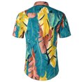 thumbnail image 2 of Leutsin Chemise Décontractée Imprimée à Manches Courtes pour Hommes, Chemise Hawaïenne, 2 of 4