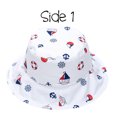 thumbnail image 2 of FlapJackKids - Patterned Sun Hat - Nautical - S (6M-2Y), 2 of 4
