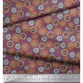 thumbnail image 2 of Soimoi Polyester Crepe Fabric Flower Artistic Decor Fabric Printed Yard 52 Inch Wide, 2 of 3
