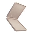 thumbnail image 4 of KLKCMS Velvet Jewelry Necklace Box Case with Lid Travel Jewelry Storage Case Beige, 4 of 6