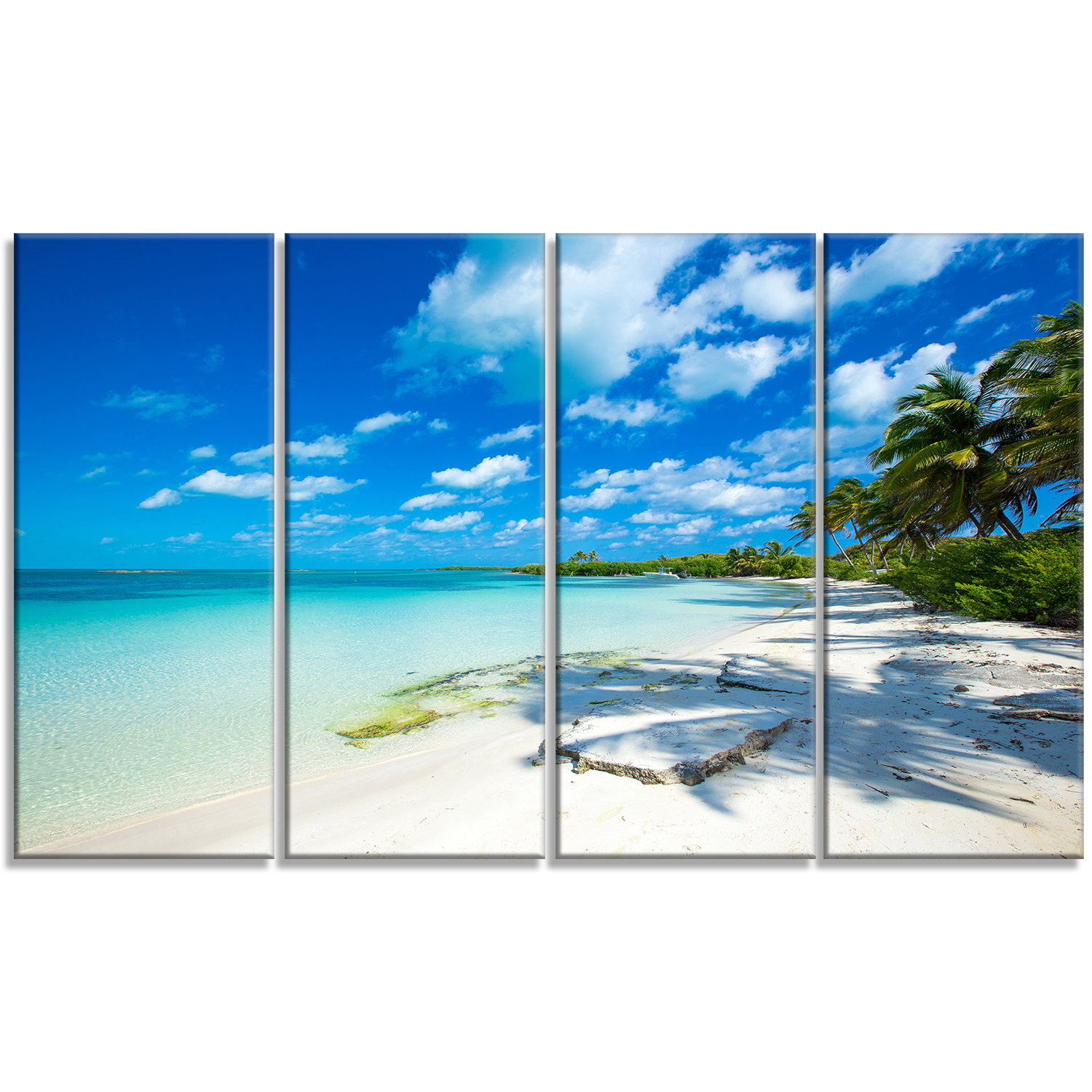 Tableau moderne imprimée sur toile Design Art Plage tropicale