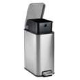 thumbnail image 3 of Tramontina Space-Saving 2-Pack 2-Gallon Step Trash Cans, 3 of 14